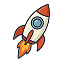 Rocket Lander Icon