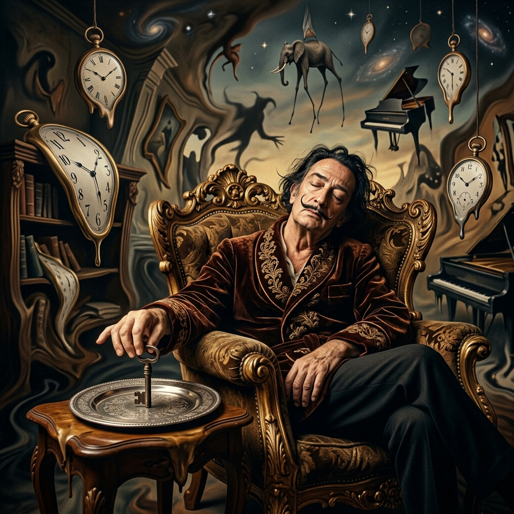 Salvador Dali's slumber with a key